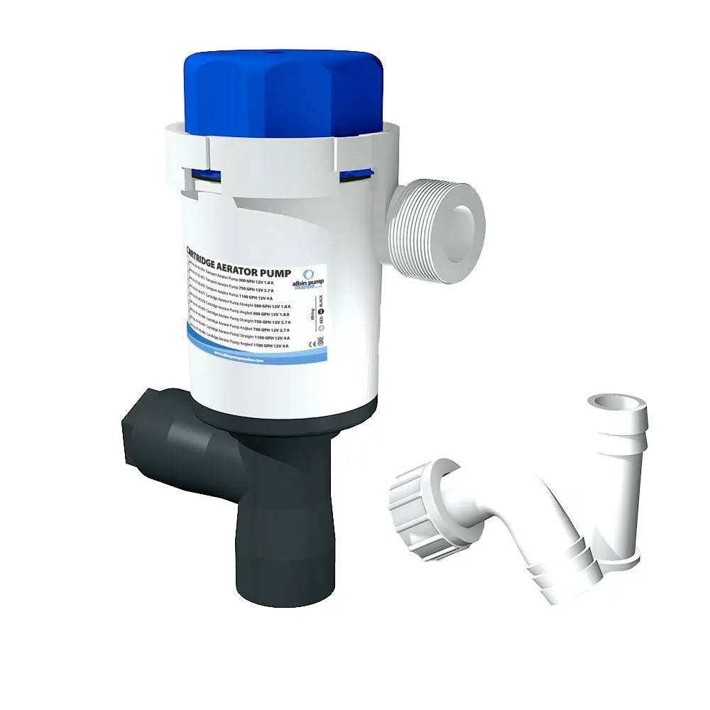 Twinport Aerator Pump 750GPH Short Stack 12V