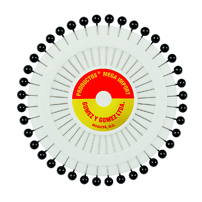 Alfiler Cabeza Perla Negro 38Mm Caja X 144 Ruedas X 40 Piezas Alfiler Cabeza Perla Negro 38Mm Caja X 144 Ruedas X 40 Piezas