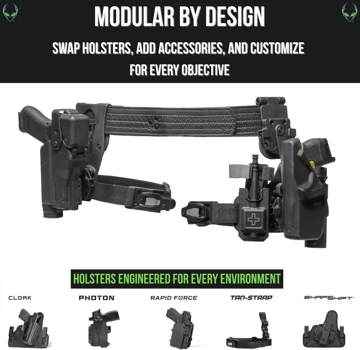 ALIEN GEAR Rapid Force Dynamic Drop Leg Holster Platform