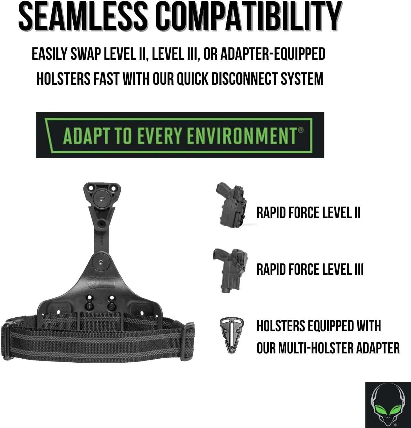 ALIEN GEAR Rapid Force Dynamic Drop Leg Holster Platform