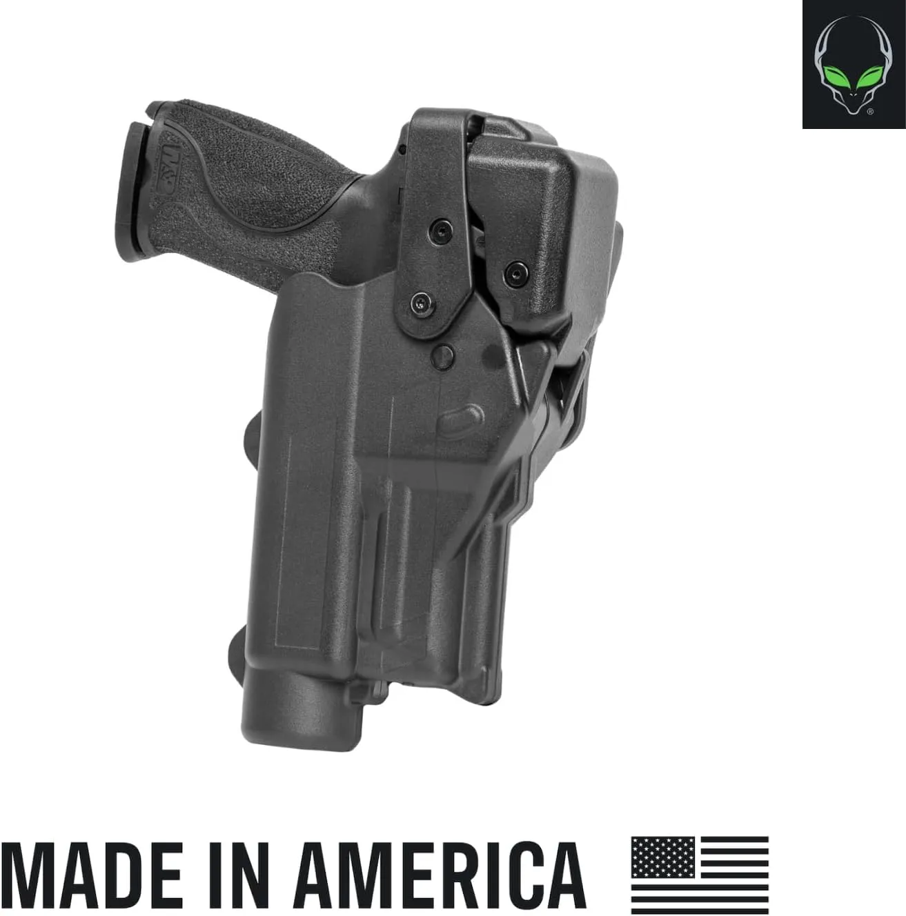 ALIEN GEAR Rapid Force Level 3 Duty Holster — Right Hand — Optic-Ready Mid Ride Belt Slide