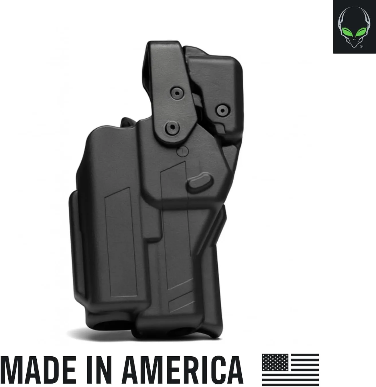 ALIEN GEAR Rapid Force Level III Duty Holster - Left Hand - No Light, Compact Light and Large Light Compatible
