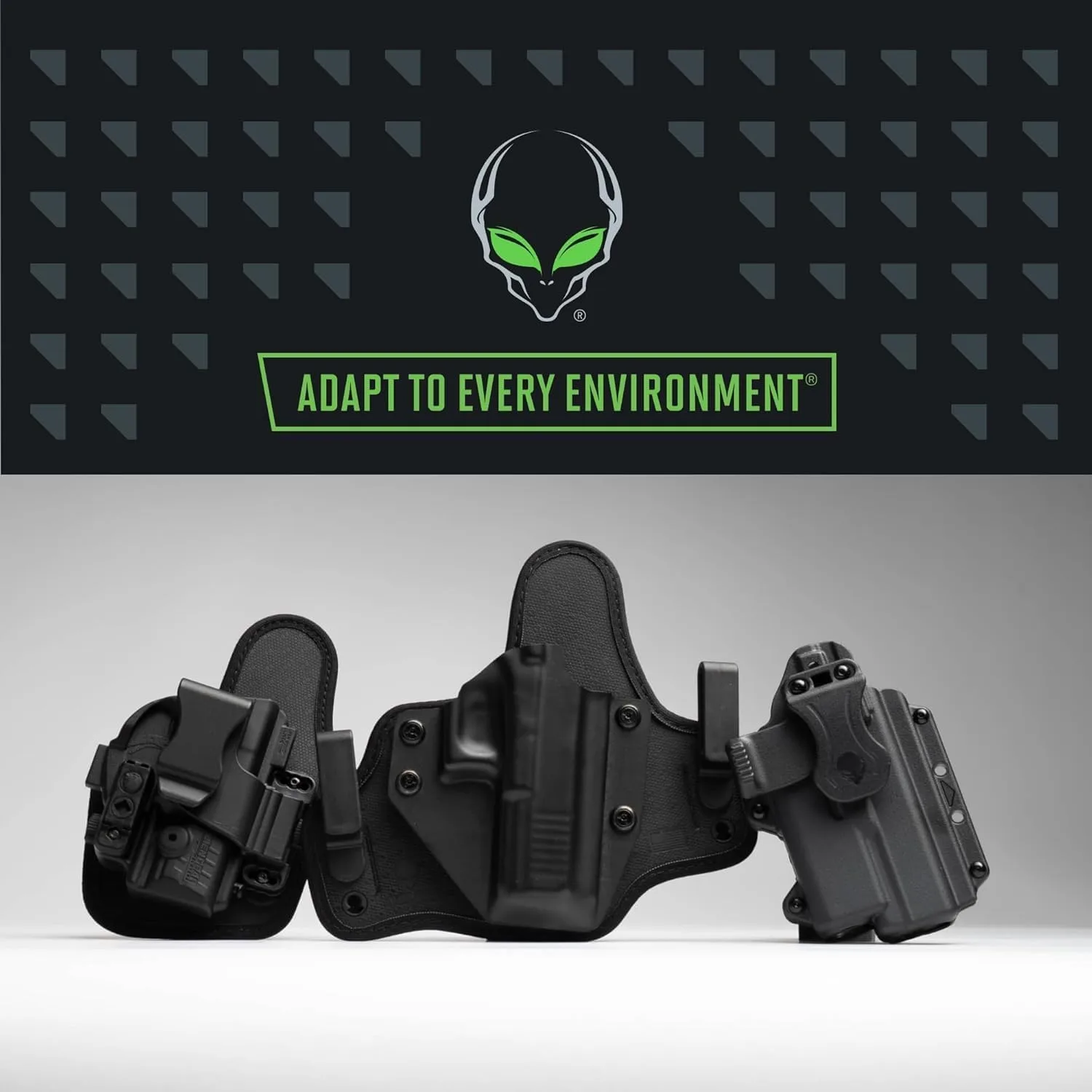 ALIEN GEAR Rapid Force Level III Duty Holster - Left Hand - No Light, Compact Light and Large Light Compatible