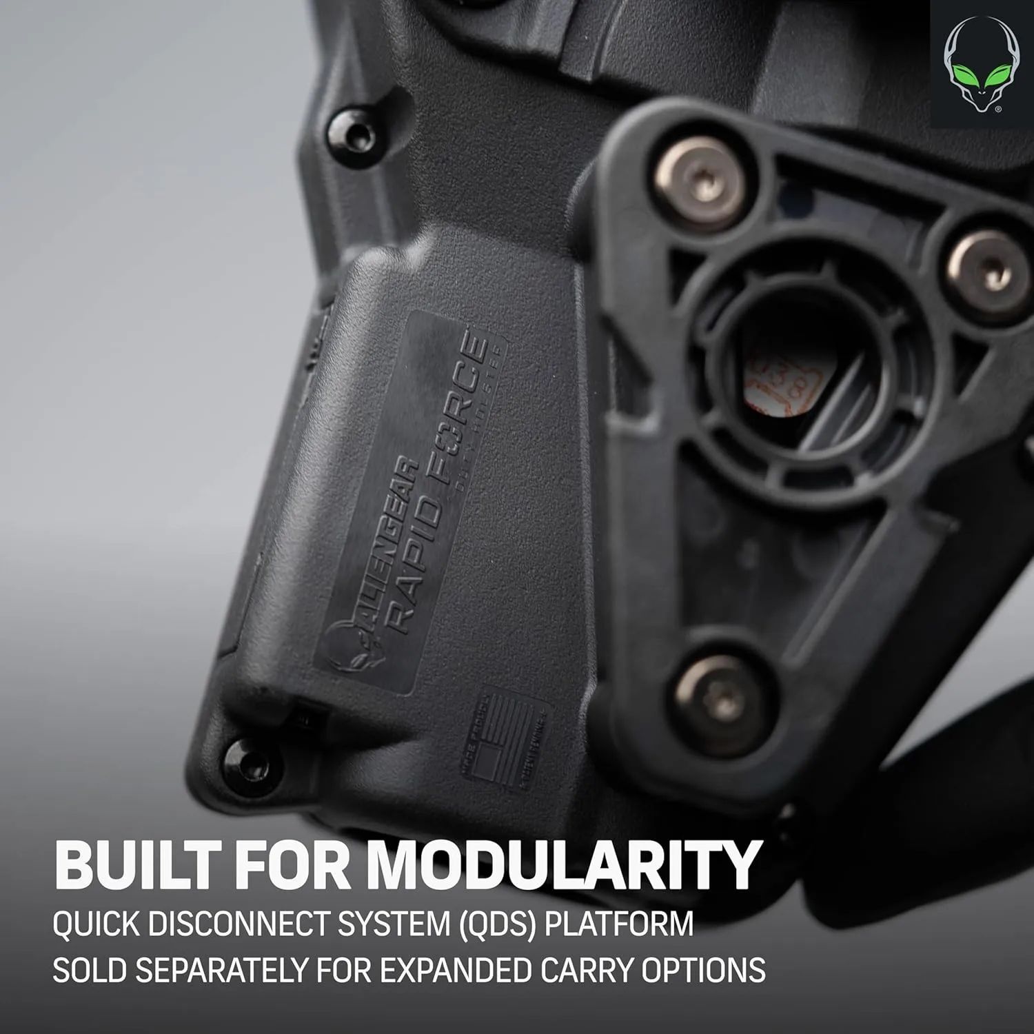 ALIEN GEAR Rapid Force Level III Duty Holster - Left Hand - No Light, Compact Light and Large Light Compatible