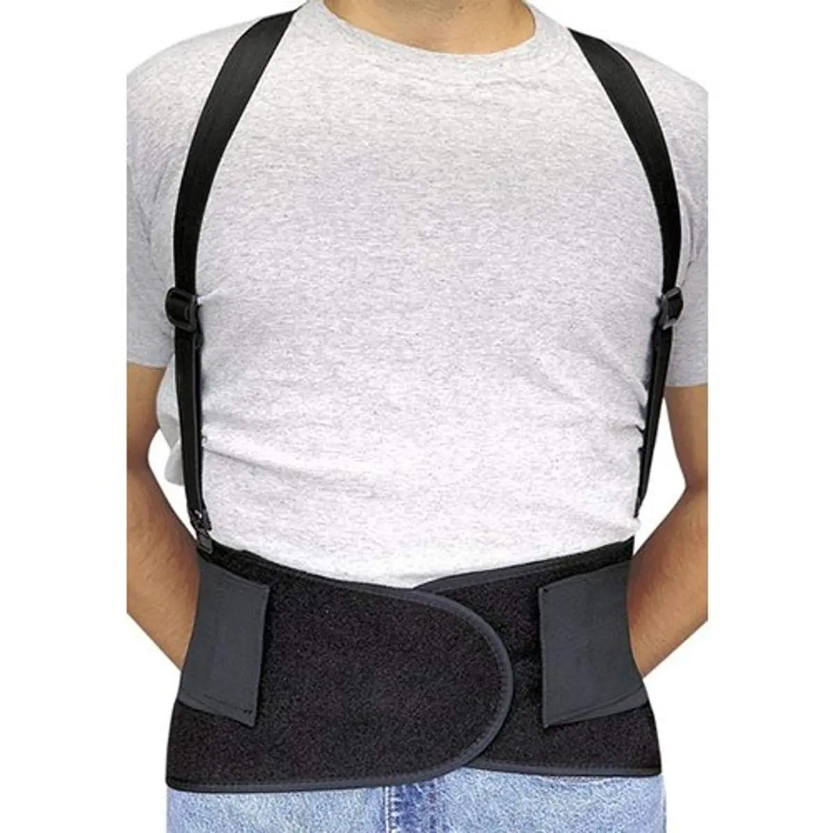 Allegro - 7176-02 Back Support, M, 32in to 38in, Black