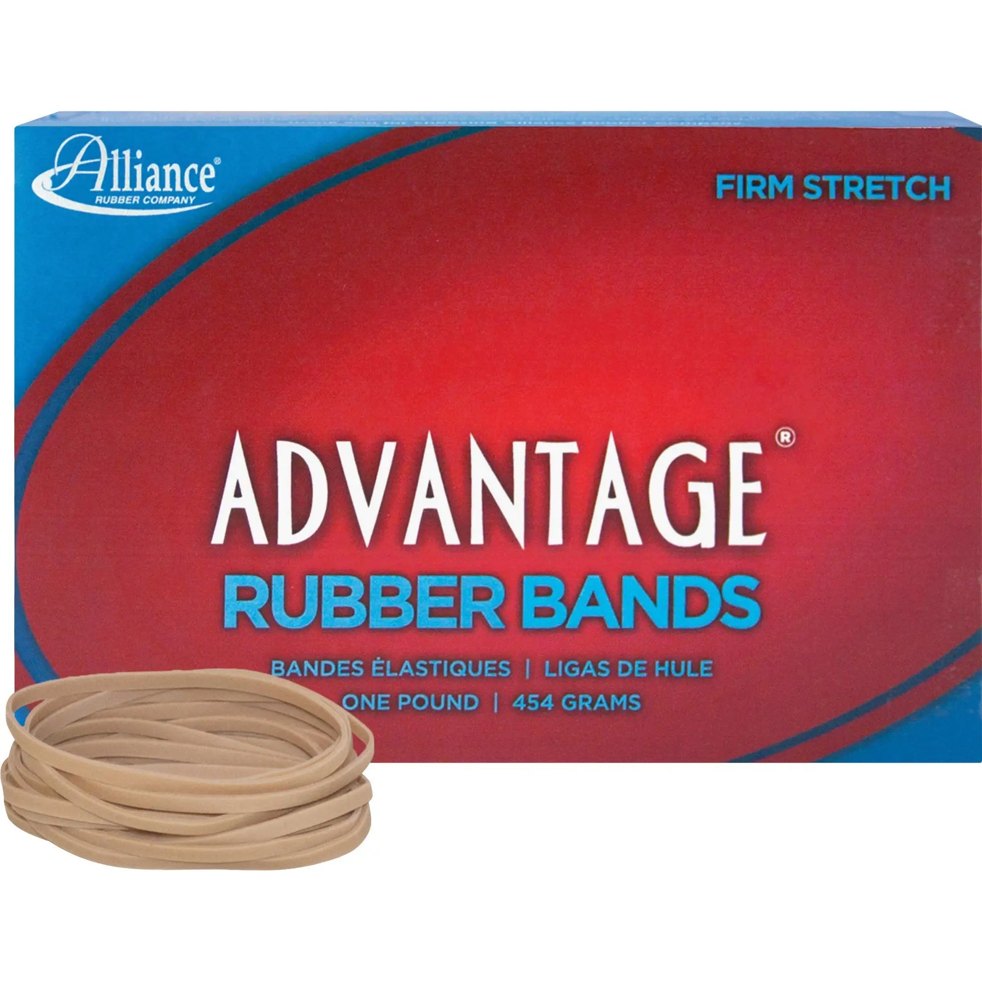 ALL26335 - Alliance Rubber 26335 Advantage Rubber Bands - Size #33, Natural, 1 Pound 3 x 1/8 inches 1 Pound 3-1/2 x 1/8 inches