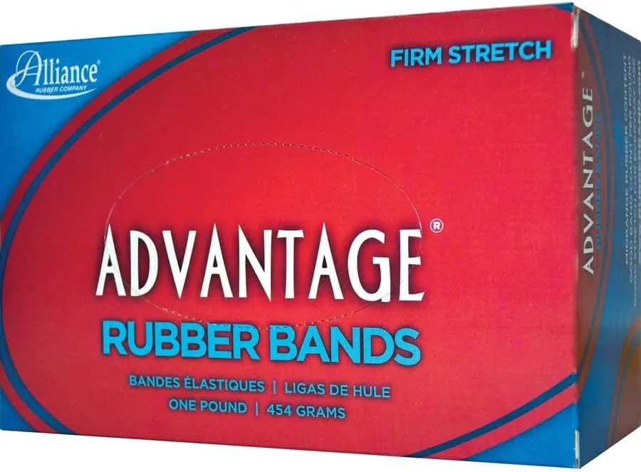 ALL26335 - Alliance Rubber 26335 Advantage Rubber Bands - Size #33, Natural, 1 Pound 3 x 1/8 inches 1 Pound 3-1/2 x 1/8 inches