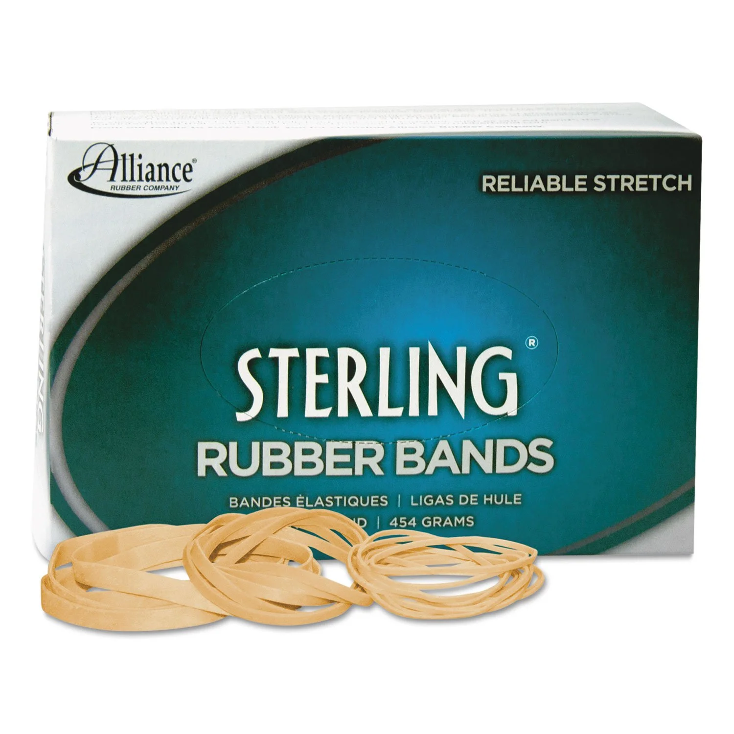 Alliance Rubber 24625 Sterling Rubber Bands Size #62 - 600 Count