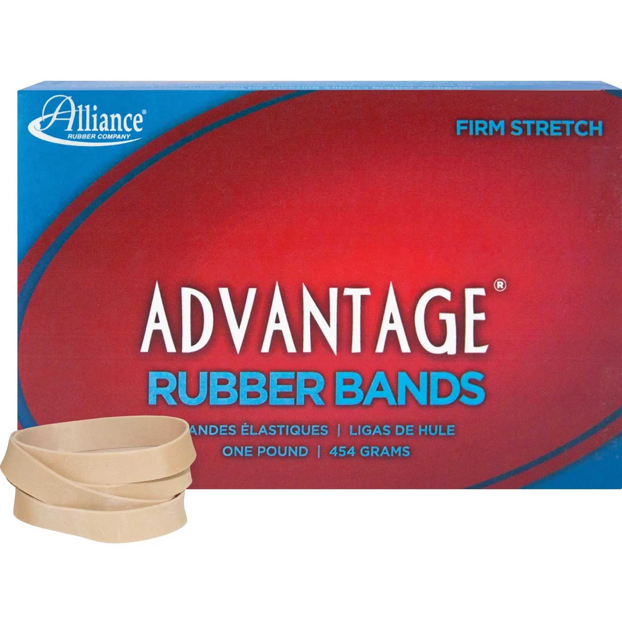 Alliance Rubber 26845 Advantage Rubber Bands Size #84, 1 lb Box (3.5 x 0.5 in, Natural)