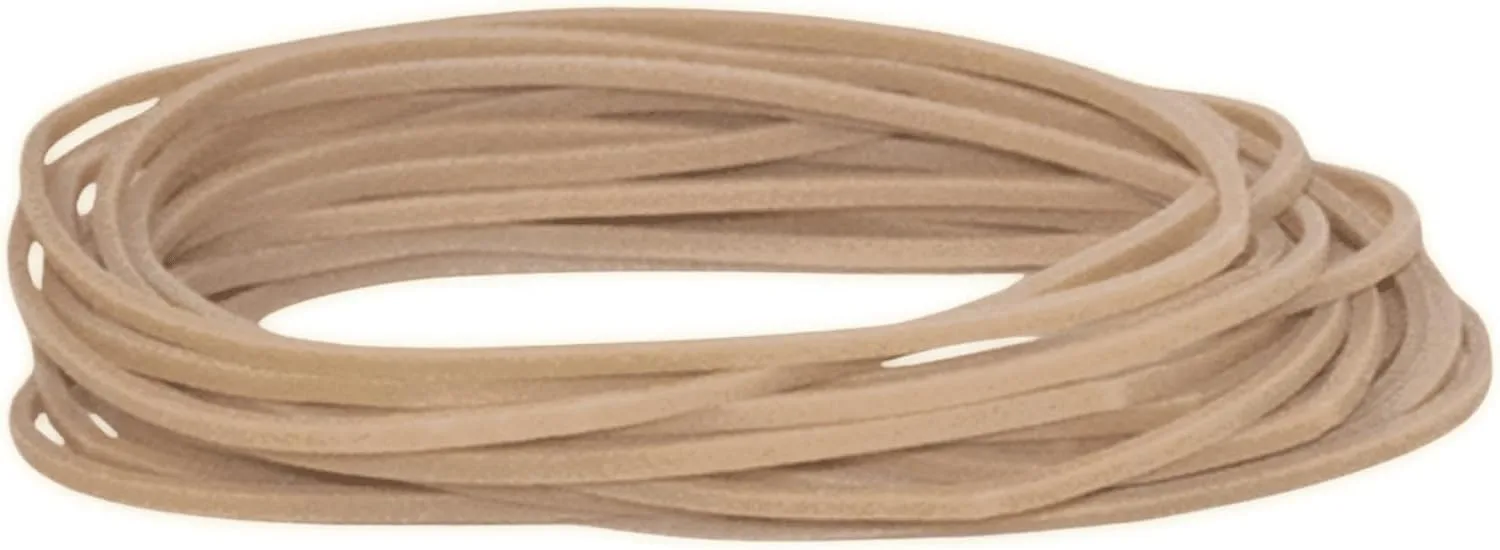 Alliance Rubber 24185 Sterling Rubber Bands Size #18, 1 lb Box Contains Approx. 1900 Bands (3" x 1/16", Natural Crepe), Beige 1 Pounds