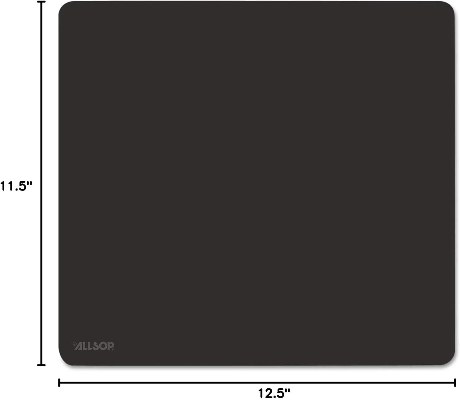 Allsop 30200 Accutrack Slimline Mouse Pad, ExLarge, Graphite, 12 1/2" x 11 1/2"
