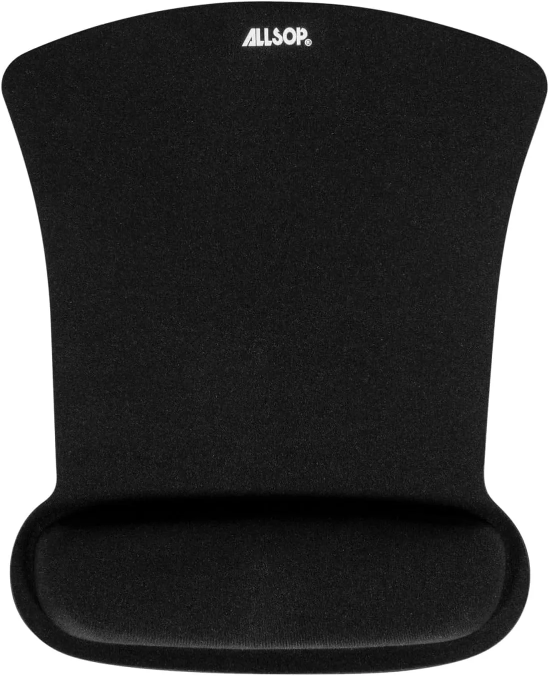 Allsop Ergoprene Gel Mousepad with Wrist Rest - Black (30191), 8" x 10" x 1"