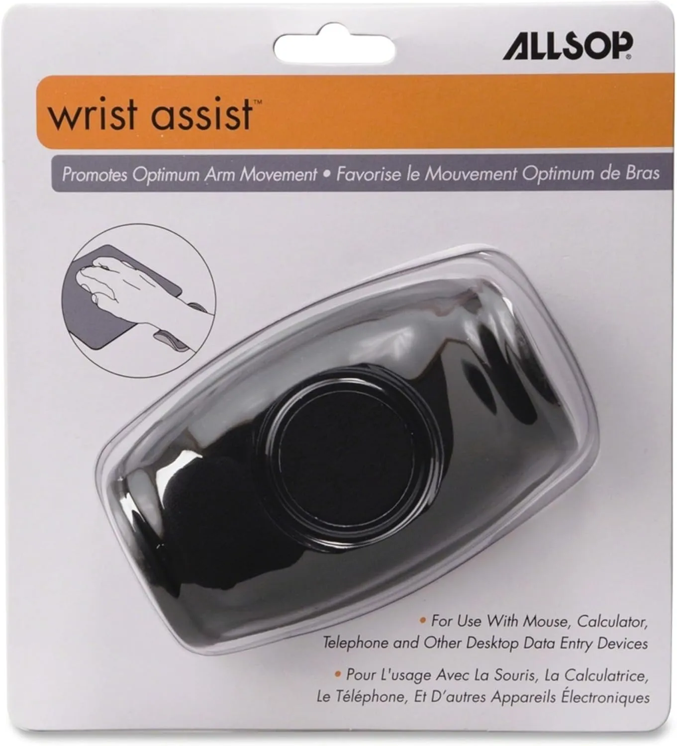 Allsop 29538 Wrist Assist Memory Foam Ergonomic Wrist Rest, Black (ASP29538)