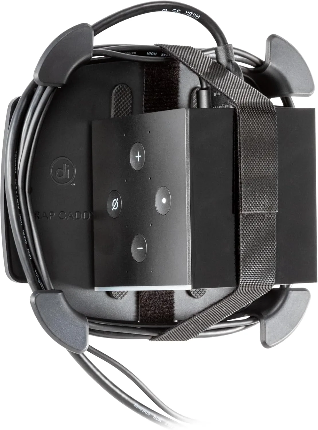 Allsop Wrap Caddy Streaming Device And Cable Organizer, Black, ASP32194