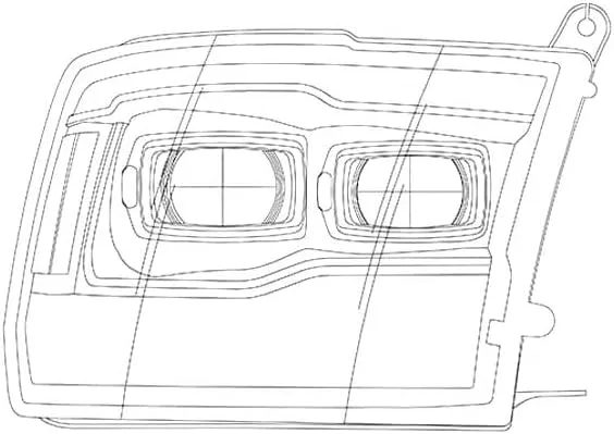 AlphaRex USA 880540 Projector Headlamps Fits Dodge Ram 1500
