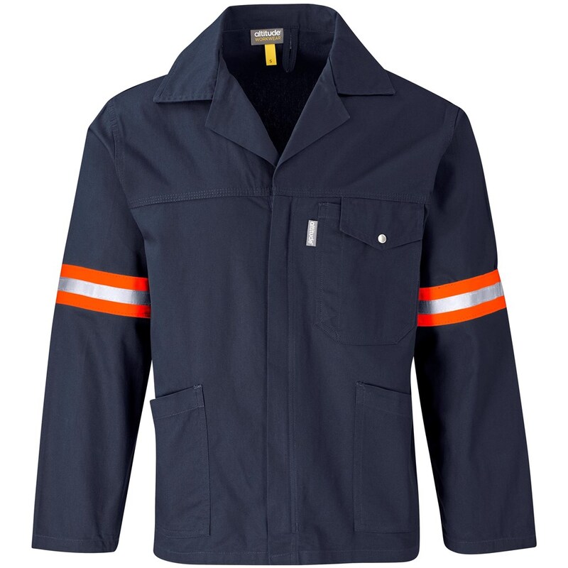 Artisan Premium 100% Cotton Jacket with Reflective Arms & Back Orange Tape