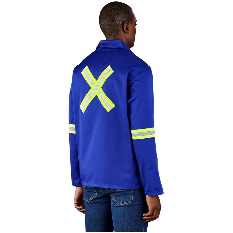 Altitude Site Premium Polycotton Jacket with Reflective Arm & Back Yellow Tape