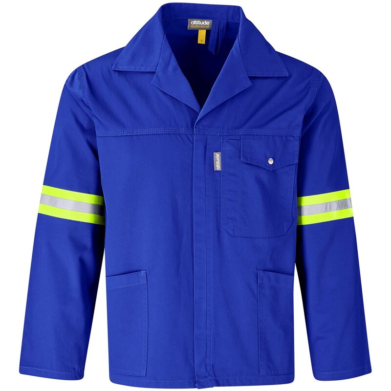 Altitude Site Premium Polycotton Jacket with Reflective Arm & Back Yellow Tape
