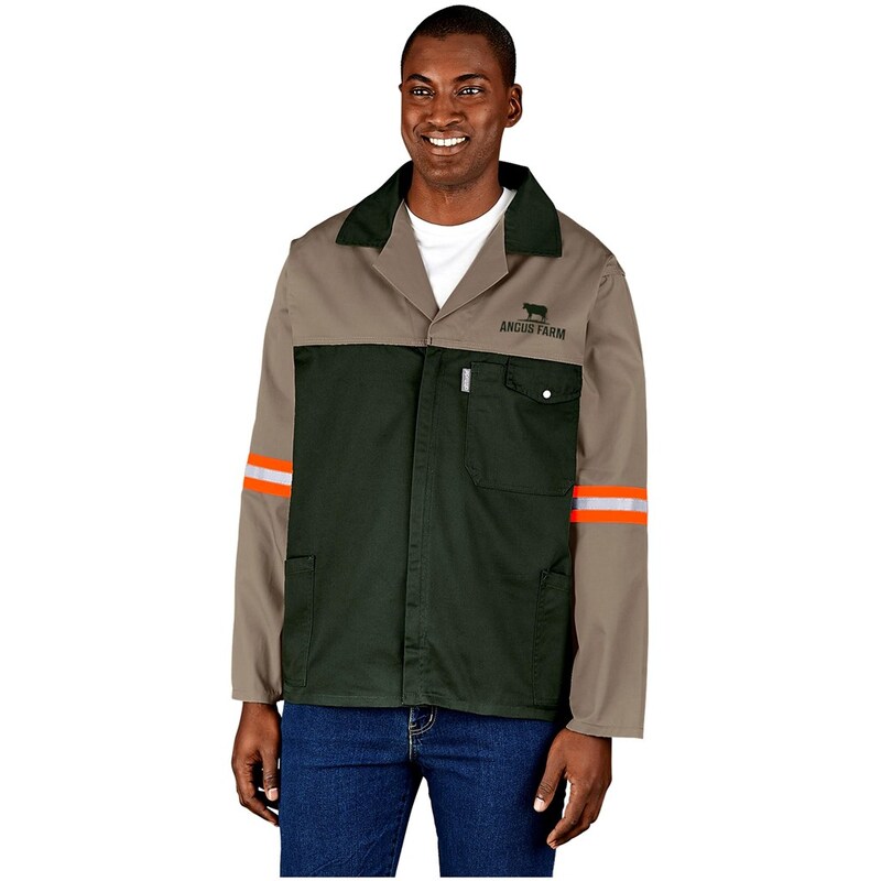 Altitude Site Premium Two-Tone Polycotton Jacket with Reflective Orange Tape