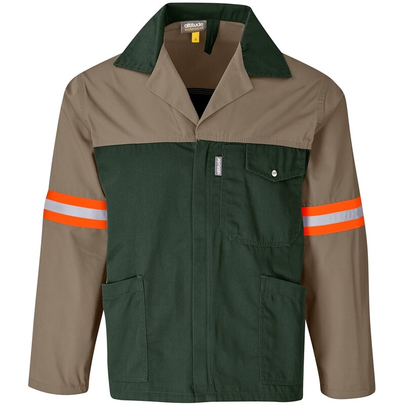 Altitude Site Premium Two-Tone Polycotton Jacket with Reflective Orange Tape
