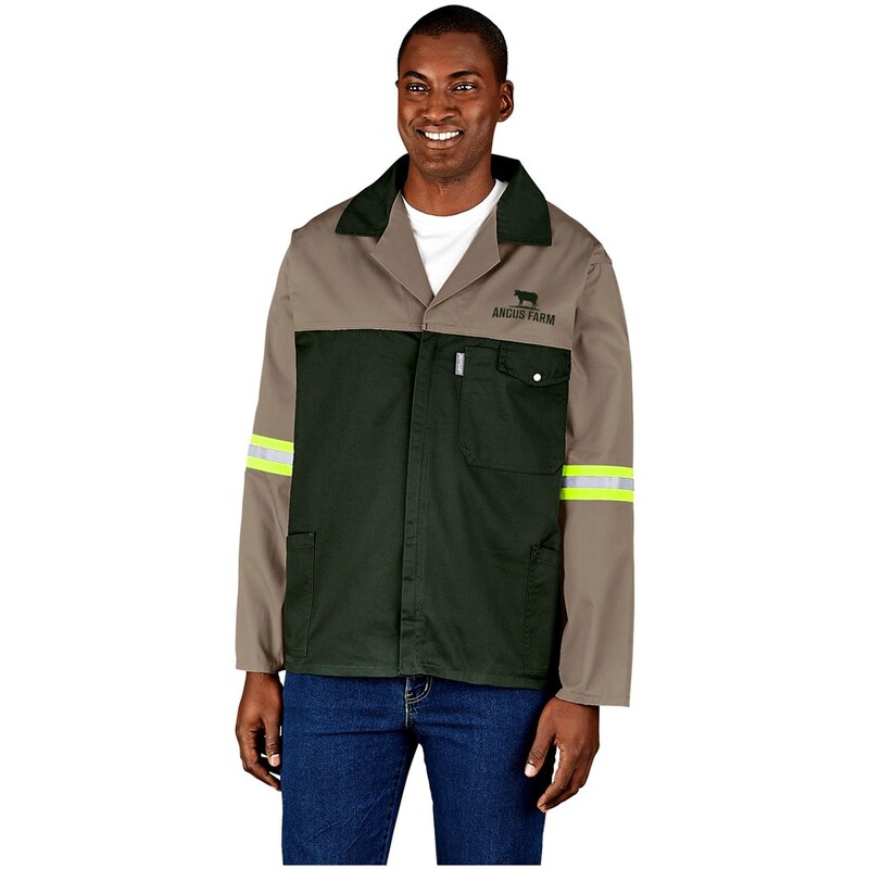 Altitude Site Premium Two-Tone Polycotton Jacket with  Reflective Yellow Tape