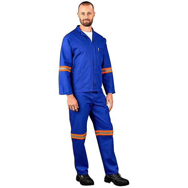 Technician 100% Cotton Conti Suit with Reflective Arms & Legs Orange Tape