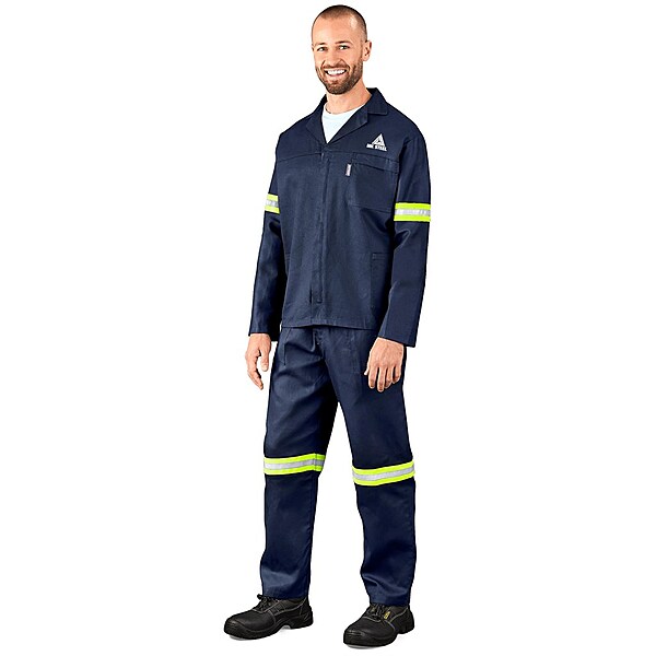 Technician 100% Cotton Conti Suit with Reflective Arms & Legs Yellow Tape