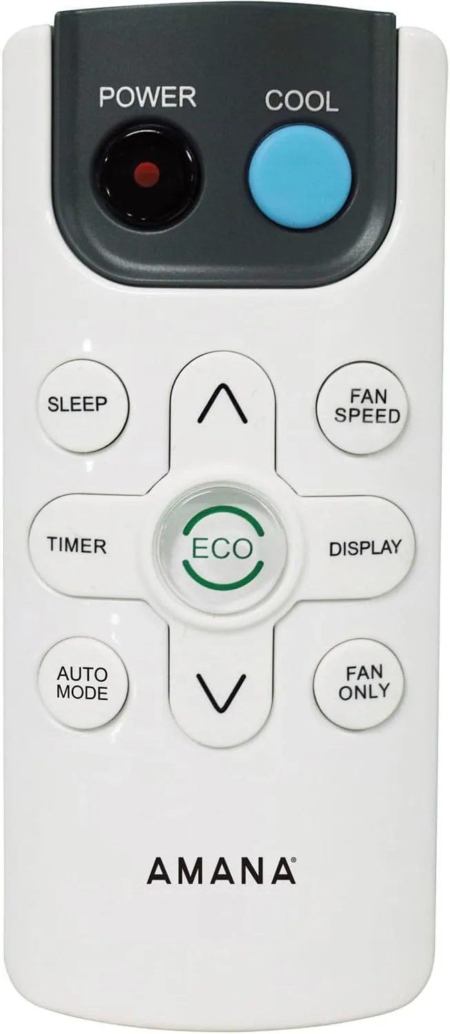 Amana AMAP101BW 10,000 BTU 115V Digital Mounted Air Conditioner and Dehumidifier with Remote Control for Small-Medium 450