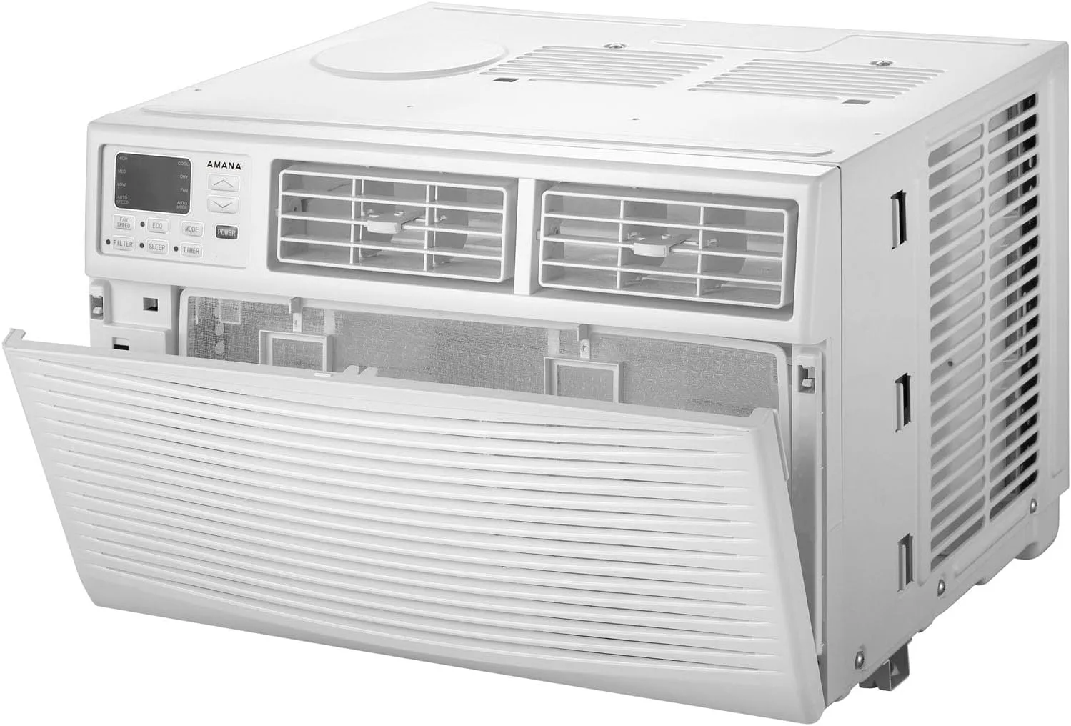 Amana AMAP101BW 10,000 BTU 115V Digital Mounted Air Conditioner and Dehumidifier with Remote Control for Small-Medium 450