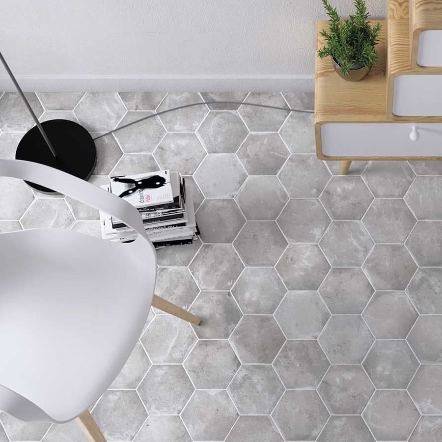 Gresie WOW, COTTAGE HEXA GREY 14X16