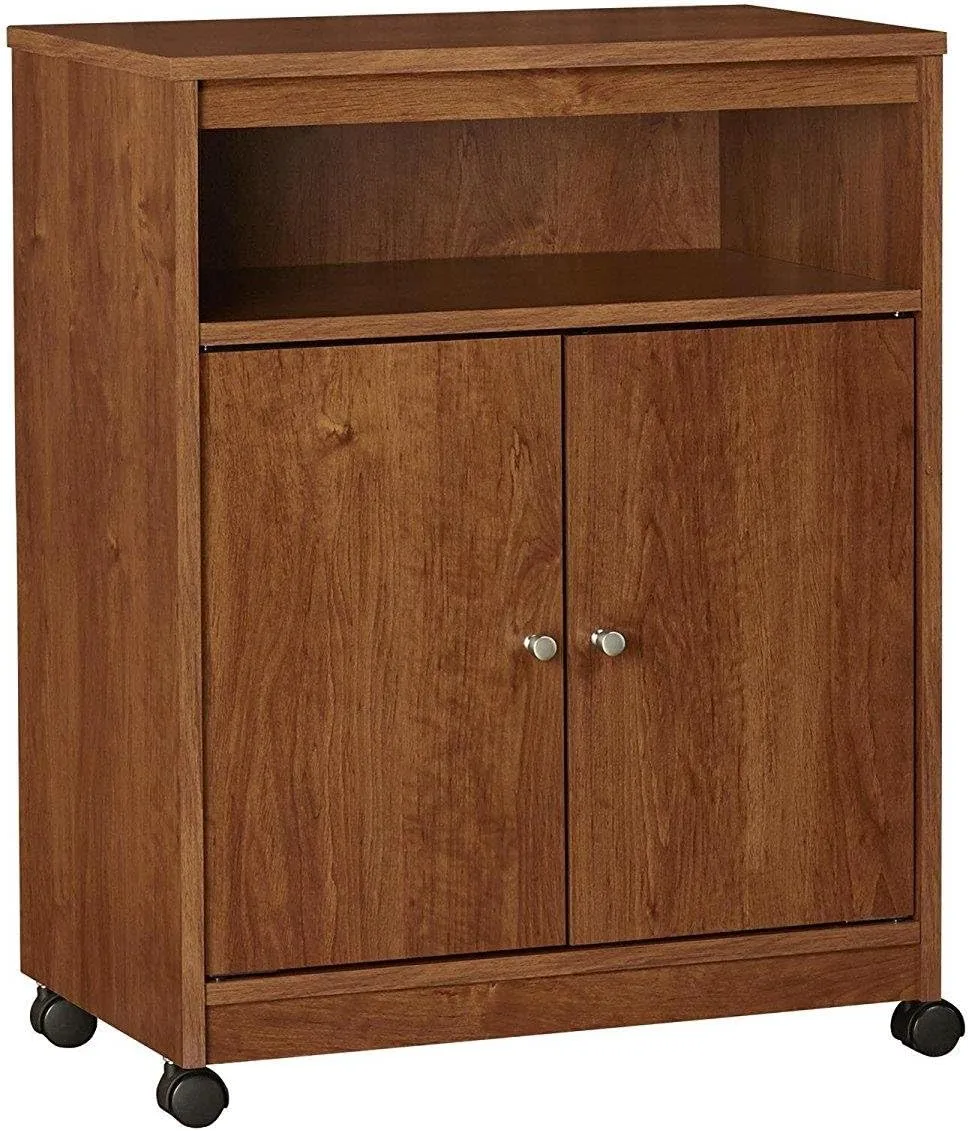 AMERIWOOD HOME Landry Microwave Cart with Cabinet