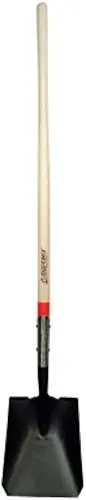 Razor-back Steel 9-1/2 in. W x 58.5 in. L Square Point Shovel Wood