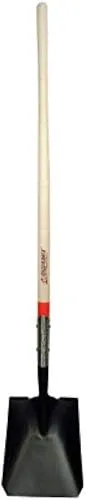 Razor-back Steel 9-1/2 in. W x 58.5 in. L Square Point Shovel Wood