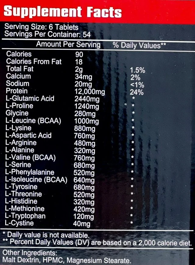 Mega Sport Amino Hardcore 325 tab | امينو هارد كور
