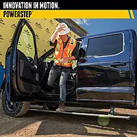 RealTruck AMP Research PowerStep Retractable Electric Truck Steps with LED Step Lights | Fits 2002 - 2008 Dodge RAM 1500 Quad Cab; 03 - 09 Dodge RAM 2500/3500 Quad Cab | 75101-01A