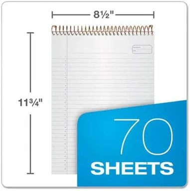 AMPAD Gold Fibre Project Planner, Top-Wire Bound, 8.5 x 11.75, 70 Sheets