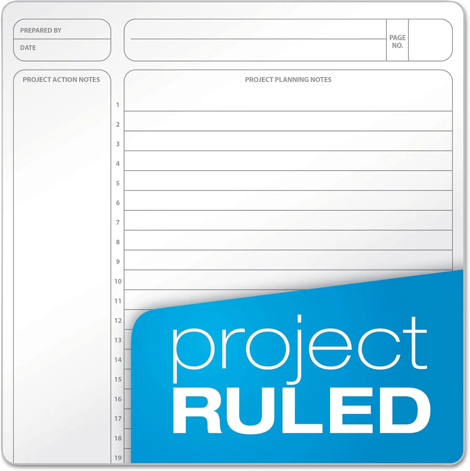 Ampad Gold Fibre Wirebound Project Planner, 9.5 x 7.25, 84 Sheets, Green Cover