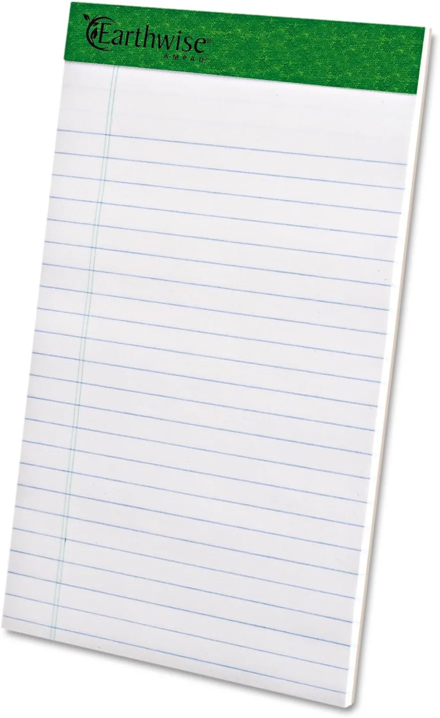 Ampad Perforated Jr. Legal Pads, 5 x 8 in, 50 Sheets, 12-Pack