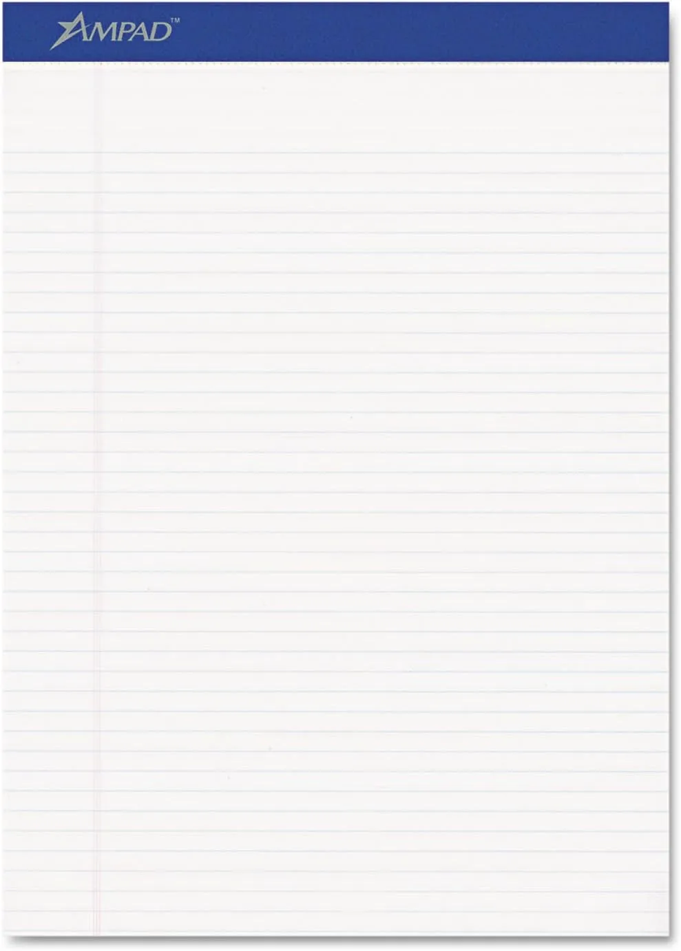 Ampad 20322 Perforated Writing Pad, 8.5 x 11.75, Narrow Rule, 50 Sheets (Pack of 12)