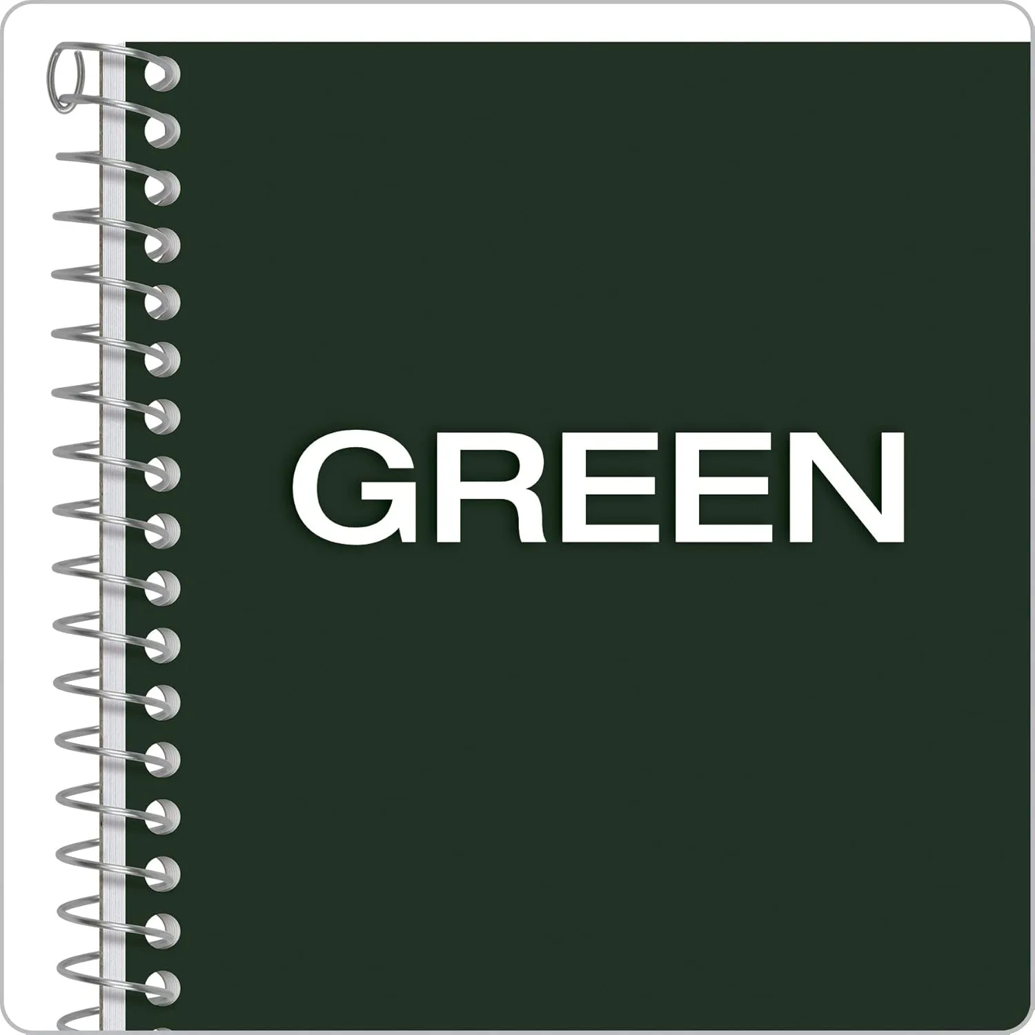 Ampad Single Wire Notebook, Recycled, 8 x 5, Narrow Ruled, 80 Sheets, Green