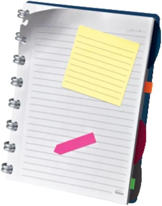 Ampad Versa Crossover Notebook, 6 x 9 Inch, Wide-Ruled, Navy, 60 Sheets