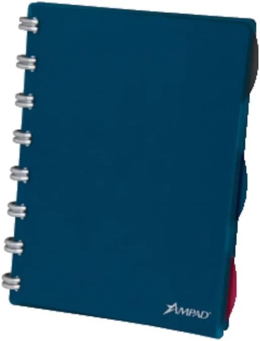 Ampad Versa Crossover Notebook, 6 x 9 Inch, Wide-Ruled, Navy, 60 Sheets