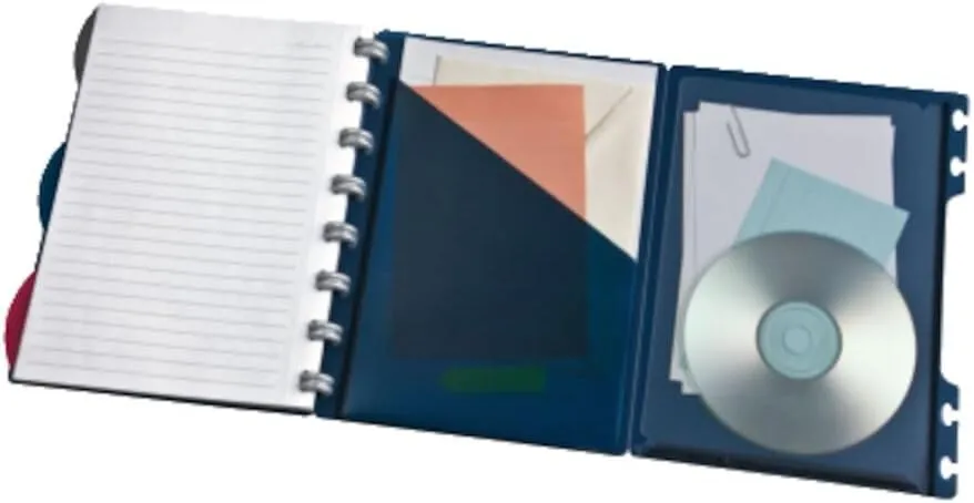 Ampad Versa Crossover Notebook, 6 x 9 Inch, Wide-Ruled, Navy, 60 Sheets