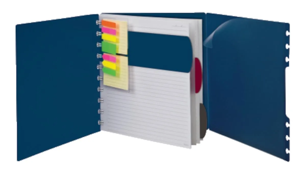Ampad Versa Crossover Notebook, Letter Size, Wide-Ruled, Navy, 60 Sheets (25-634)