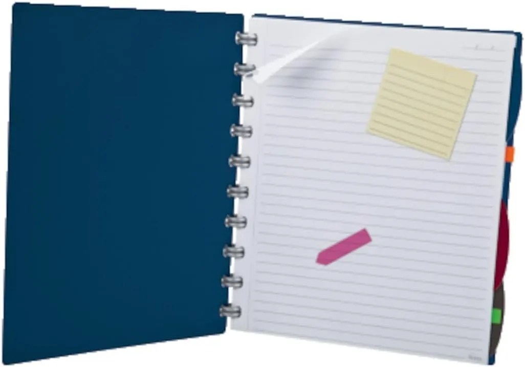 Ampad Versa Crossover Notebook, Letter Size, Wide-Ruled, Navy, 60 Sheets (25-634)