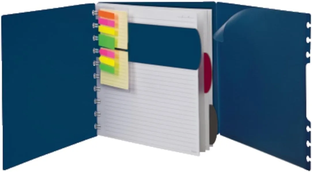 Ampad Versa Crossover Notebook, Letter Size, Wide-Ruled, Navy, 60 Sheets (25-634)