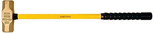 Ampco Safety Tools H-69FG Sledge Hammer, Non-Sparking, Non-Magnetic, Corrosion Resistant, 3 lb, 15" OAL
