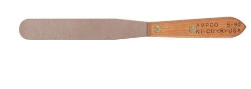Ampco Safety Tools S-90 Spatula, Non-Sparking, Non-Magnetic, Corrosion Resistant, 1" x 6" Blade, 10-1/4" OAL