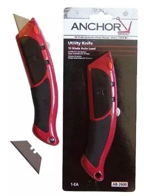 102-AB-2600, ANCHOR 10 PIECE AUTO LOAD UTILITY KNIFE