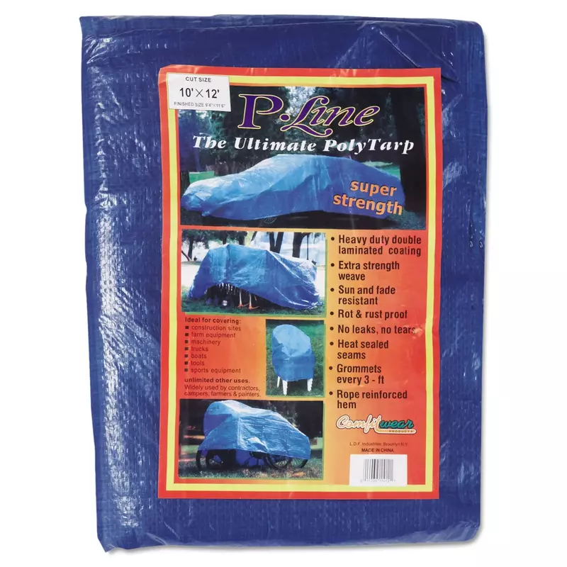 101-1012, ANCHOR 11008 10'X12' POLY TARP WOVEN LAMIN